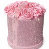 Pink Satin Roses Gift Box